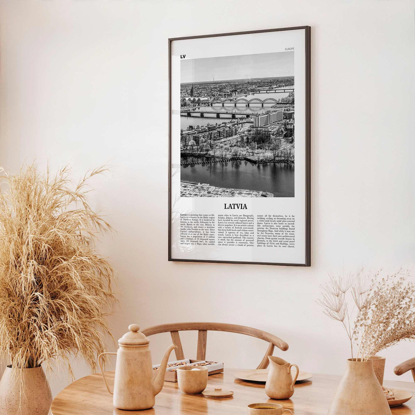 Latvia Print Black and White, Latvia Wall Art, Latvia Poster, Latvia Photo, Latvia Wall Decor, Latvija, Latvijas, Riga, Baltic, Europe