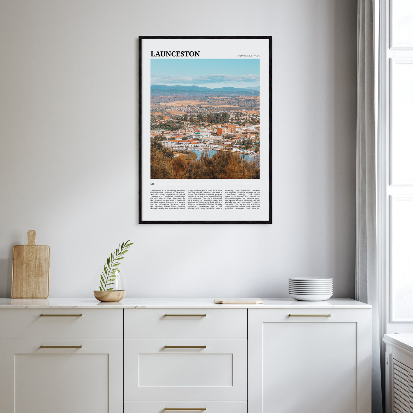 Launceston Travel Color Poster