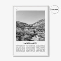 Laurel Canyon Print Black and White, Laurel Canyon Wall Art, Laurel Canyon Poster, Laurel Canyon Photo, Los Angeles, California