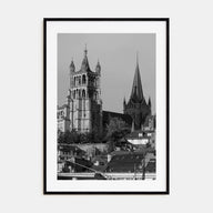 Lausanne Photo B&W Poster