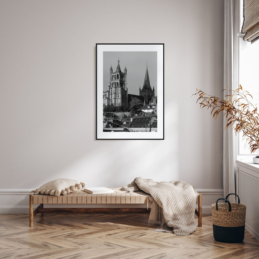 Lausanne Photo B&W Poster