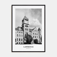 Lawrence, Kansas Portrait B&W Poster