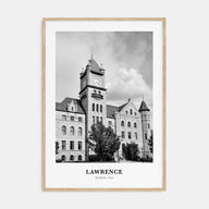 Lawrence, Kansas Portrait B&W Poster