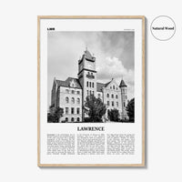 Lawrence Print Black and White Kansas, Lawrence Wall Art, Lawrence Poster, Lawrence Photo, Lawrence Wall Décor, USA, United States