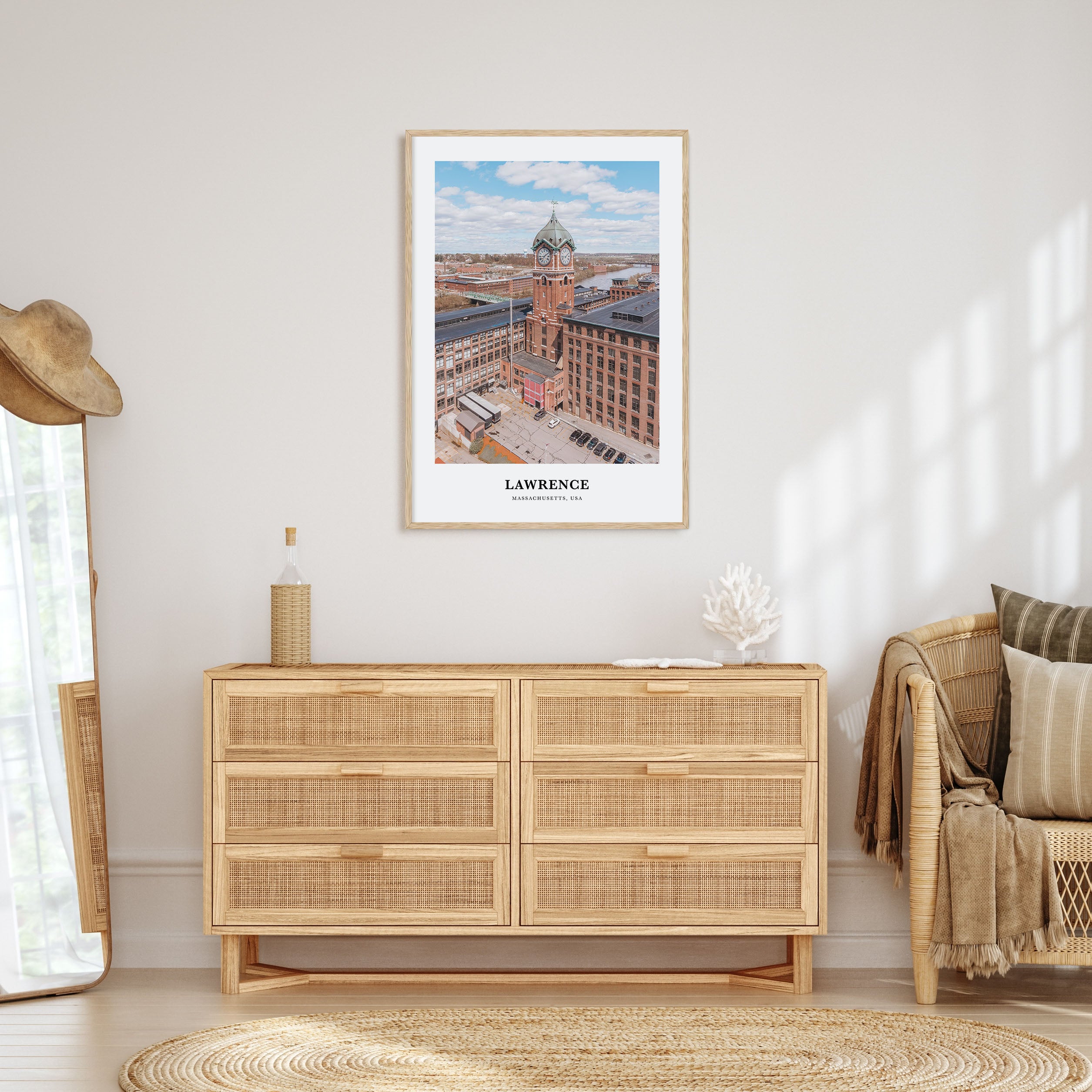 Lawrence, Massachusetts Portrait Color Poster