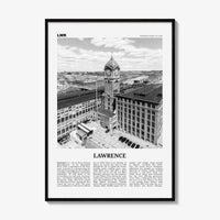 Lawrence Print Black and White Massachusetts, Lawrence Wall Art, Lawrence Poster, Lawrence Photo, Lawrence Wall Décor, USA, United States