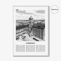 Lawrence Print Black and White Massachusetts, Lawrence Wall Art, Lawrence Poster, Lawrence Photo, Lawrence Wall Décor, USA, United States