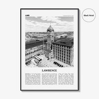 Lawrence Print Black and White Massachusetts, Lawrence Wall Art, Lawrence Poster, Lawrence Photo, Lawrence Wall Décor, USA, United States