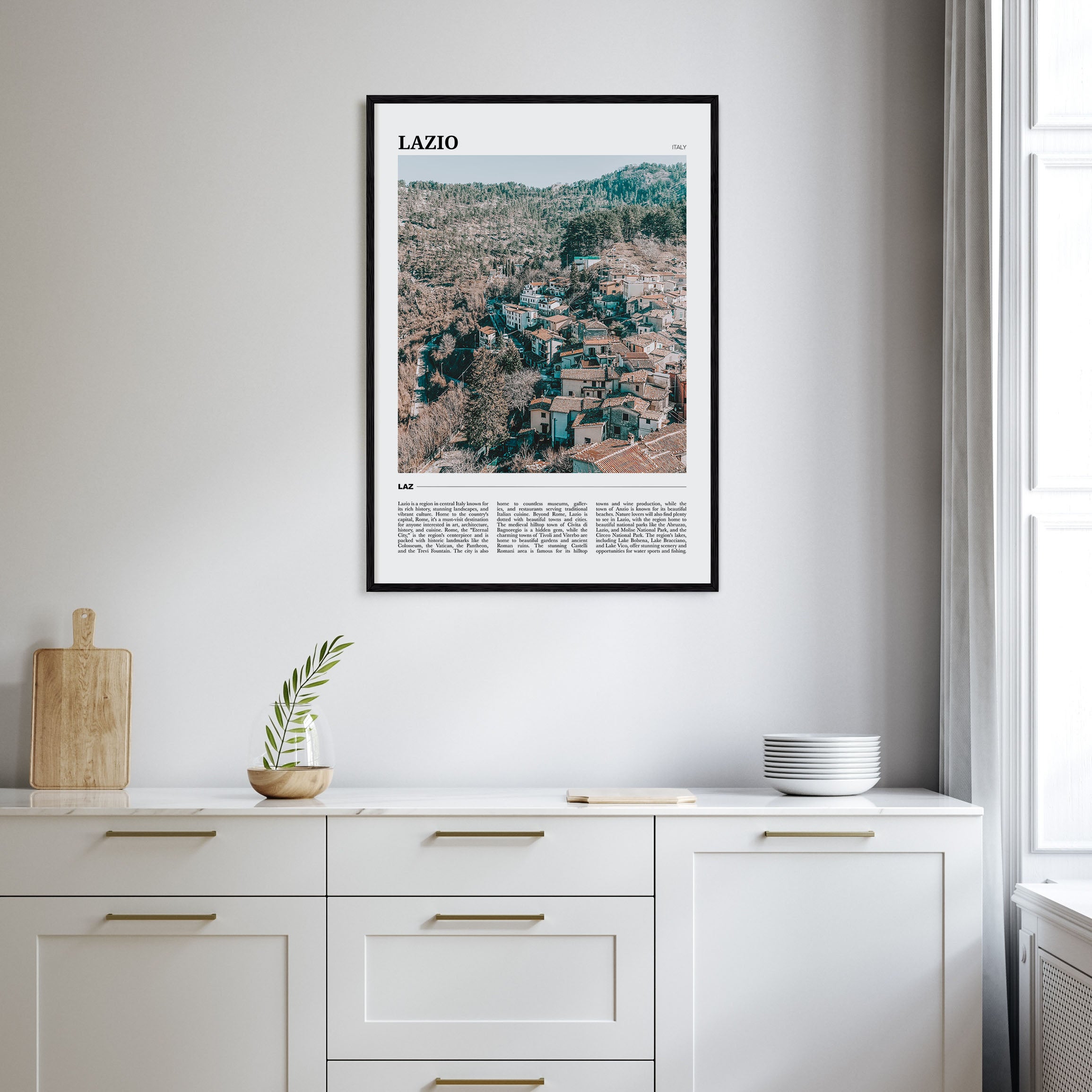 Lazio Travel Color Poster