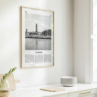 Le Havre Print Black and White, Le Havre Wall Art, Le Havre Poster, Le Havre Photo, Le Havre Wall Décor, Le Havre Map, France