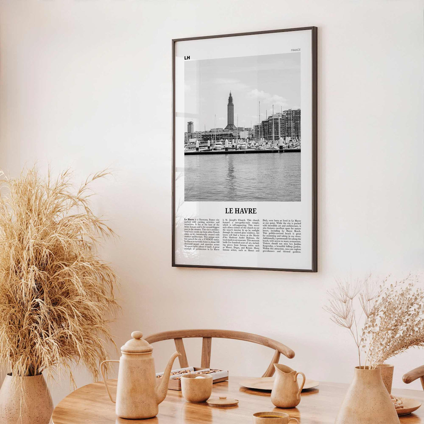 Le Havre Print Black and White, Le Havre Wall Art, Le Havre Poster, Le Havre Photo, Le Havre Wall Décor, Le Havre Map, France