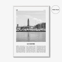 Le Havre Print Black and White, Le Havre Wall Art, Le Havre Poster, Le Havre Photo, Le Havre Wall Décor, Le Havre Map, France