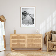 Le Mont-Saint-Michel Portrait B&W Poster
