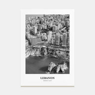 Lebanon Portrait B&W No 1 Poster