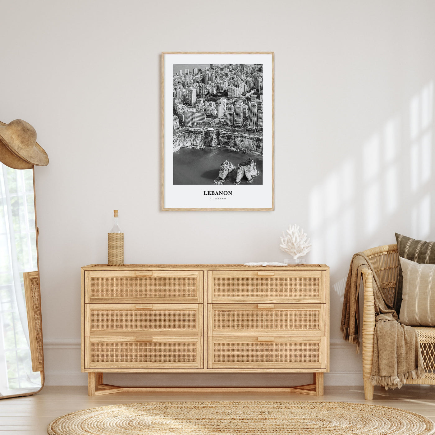 Lebanon Portrait B&W No 1 Poster