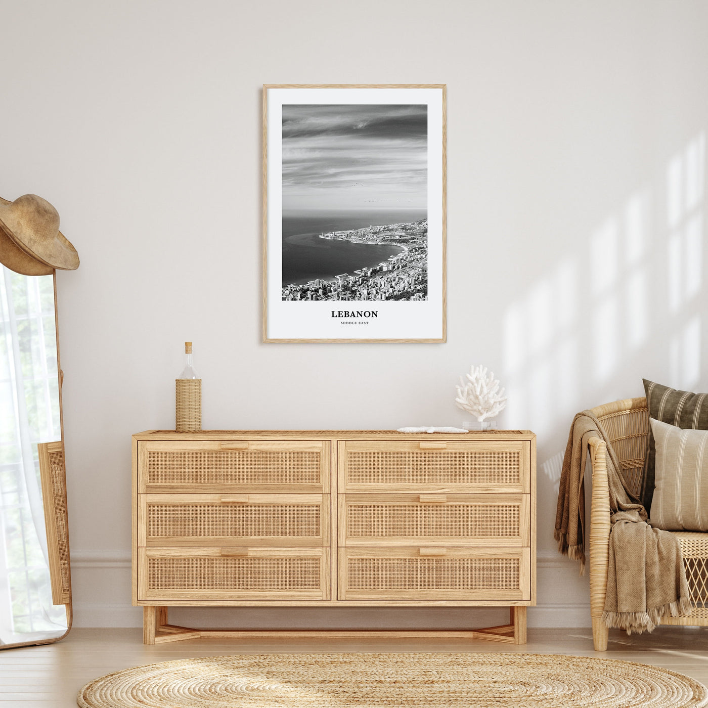Lebanon Portrait B&W No 3 Poster