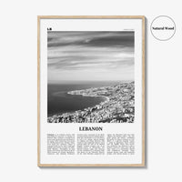 Lebanon Print Black and White No 1, Lebanon Wall Art, Lebanon Poster, Lebanon Photo, Lubnān, al-Lubnānīyah, Lebanese, Beirut, Middle East