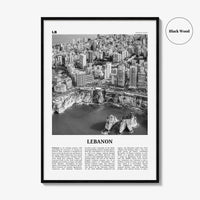 Lebanon Print Black and White No 3, Lebanon Wall Art, Lebanon Poster, Lebanon Photo, Lubnān, al-Lubnānīyah, Lebanese, Beirut