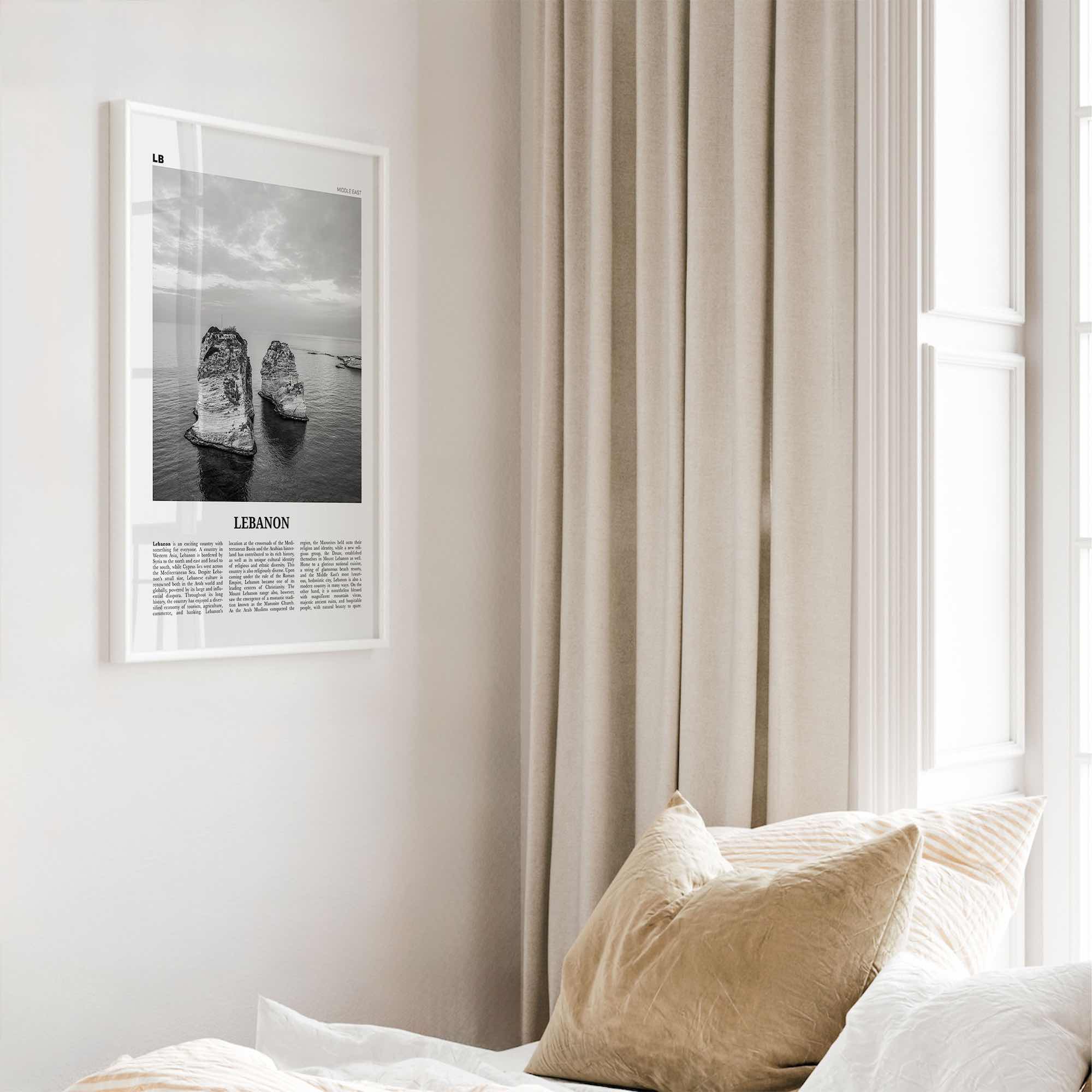 Lebanon Print Black and White No 4, Lebanon Wall Art, Lebanon Poster, Lebanon Photo, Lubnān, al-Lubnānīyah, Lebanese, Beirut, Middle East