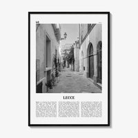 Lecce Print Black and White, Lecce Wall Art, Lecce Poster, Lecce Photo, Lecce Wall Décor, Lecce Map, Italy