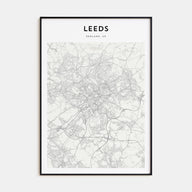 Leeds Map Portrait Poster