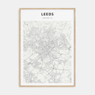 Leeds Map Portrait Poster