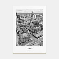 Leeds Portrait B&W Poster