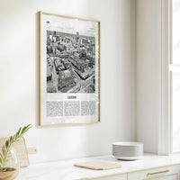 Leeds Print Black and White, Leeds Wall Art, Leeds Poster, Leeds Photo, Yorkshire and the Humber, England, UK, United Kingdom Europe