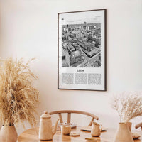 Leeds Print Black and White, Leeds Wall Art, Leeds Poster, Leeds Photo, Yorkshire and the Humber, England, UK, United Kingdom Europe
