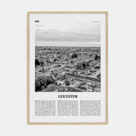 Leicester Travel B&W Poster