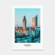 Leipzig Portrait Color Poster