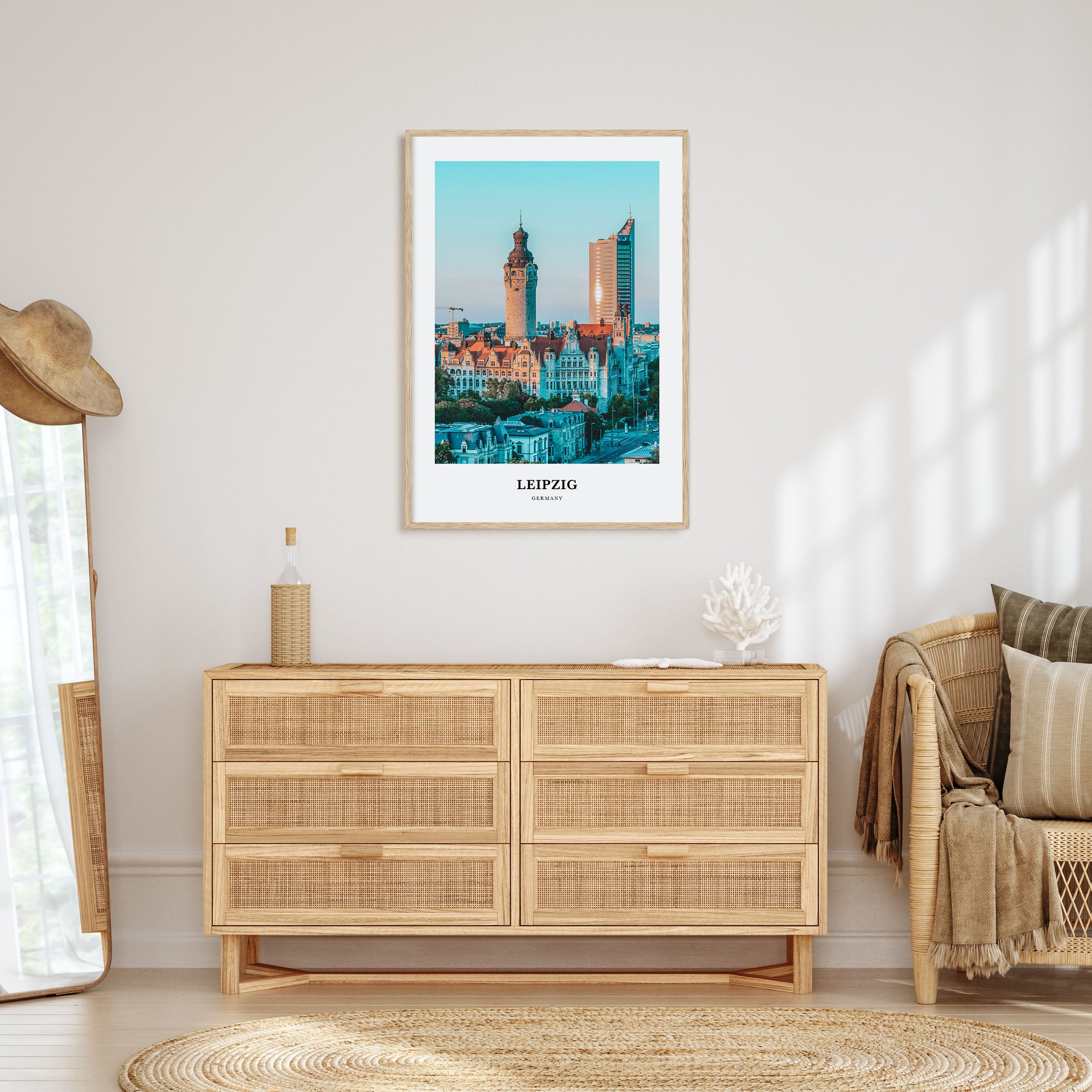 Leipzig Portrait Color Poster