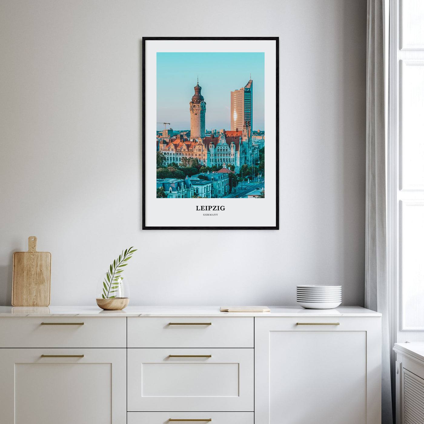 Leipzig Portrait Color Poster