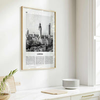 Leipzig Print Black and White, Leipzig Wall Art, Leipzig Poster, Leipzig Photo, Leipzig Wall Décor, Germany, Saxony, Deutschland