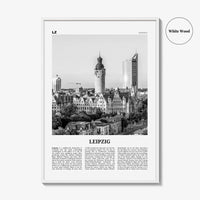 Leipzig Print Black and White, Leipzig Wall Art, Leipzig Poster, Leipzig Photo, Leipzig Wall Décor, Germany, Saxony, Deutschland