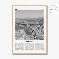 Lemnos Print Black and White, Lemnos Wall Art, Lemnos Poster, Lemnos Photo, Lemnos Wall Décor, Lemnos Map, Greece