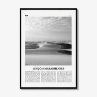 Lencois Maranhenses Print Black and White, Lençóis Maranhenses Wall Art, Lençóis Maranhenses Poster, Lençóis Maranhenses Photo, Brazil