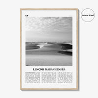 Lencois Maranhenses Print Black and White, Lençóis Maranhenses Wall Art, Lençóis Maranhenses Poster, Lençóis Maranhenses Photo, Brazil