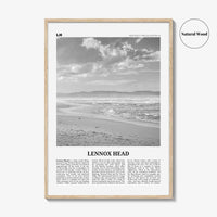 Lennox Head Print Black and White, Lennox Head Wall Art, Lennox Head Poster, Lennox Head Photo, Lennox Head Wall Décor, Lennox Head Map,