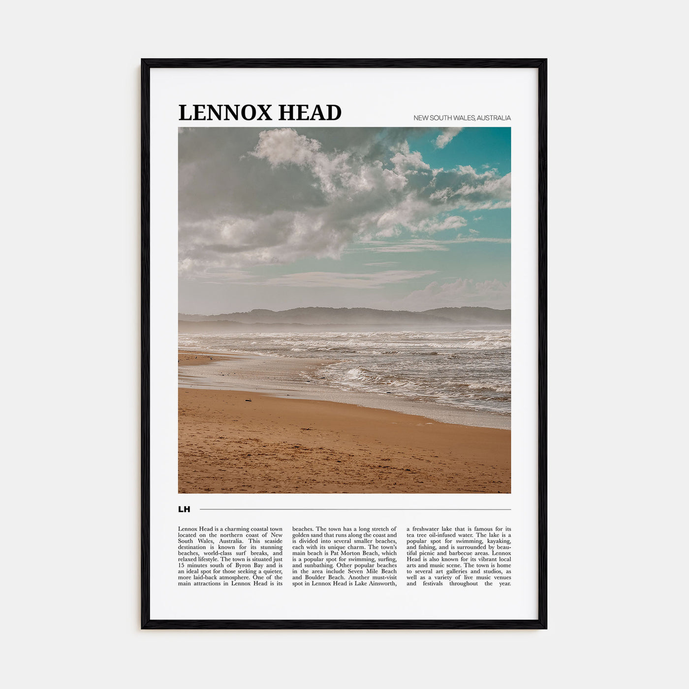 Lennox Head Travel Color Poster