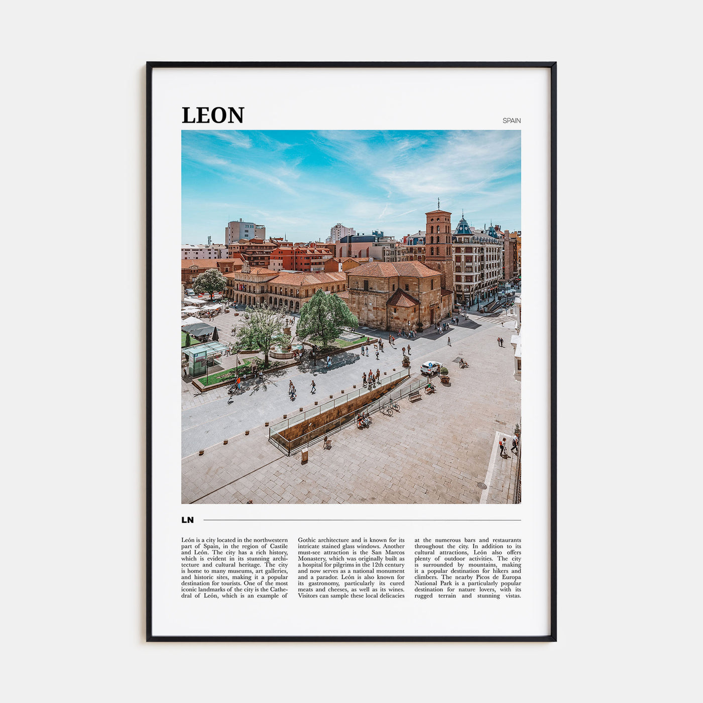 Leon, Spain Travel Color No 1 Poster