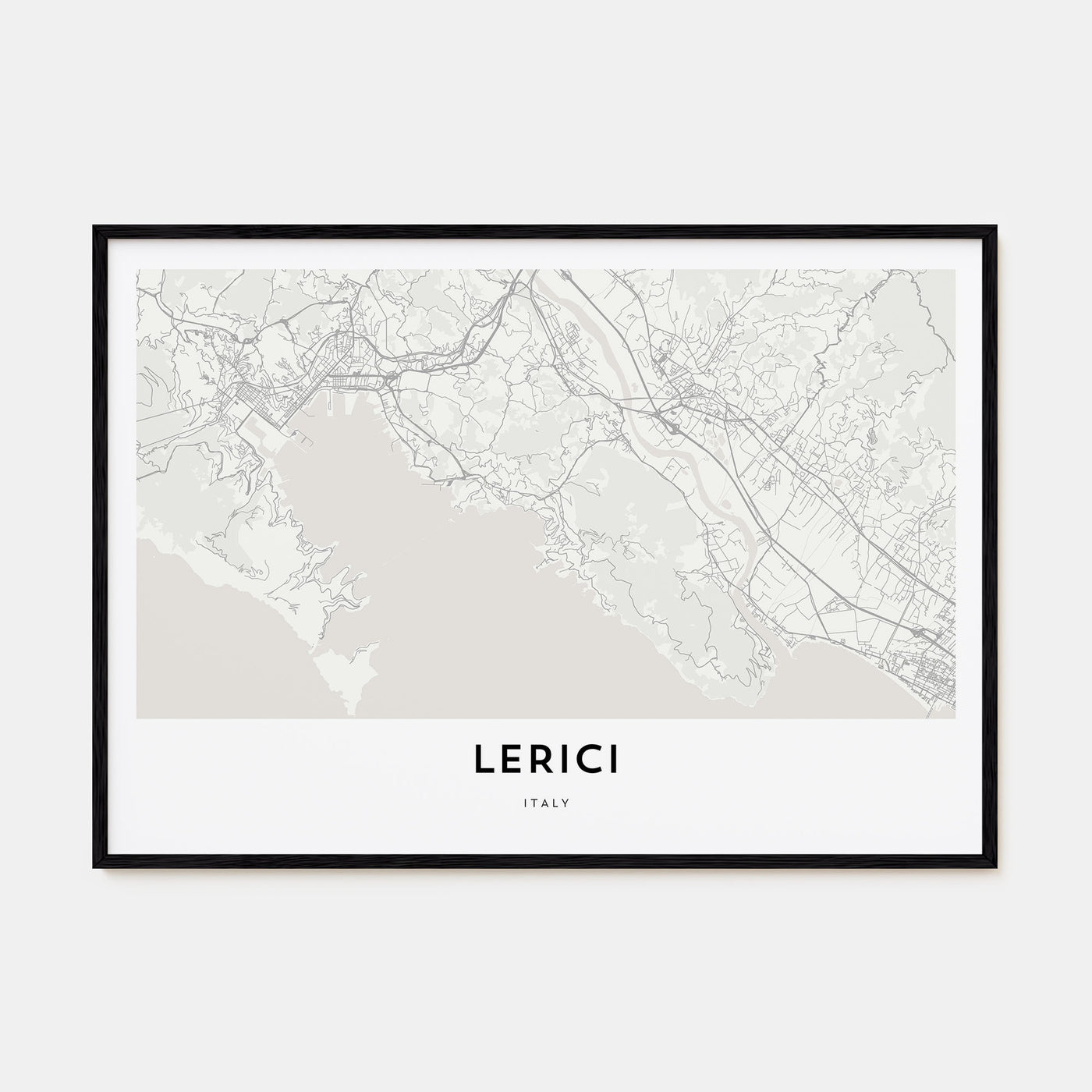 Lerici Map Landscape Poster