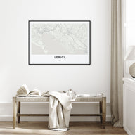 Lerici Map Landscape Poster