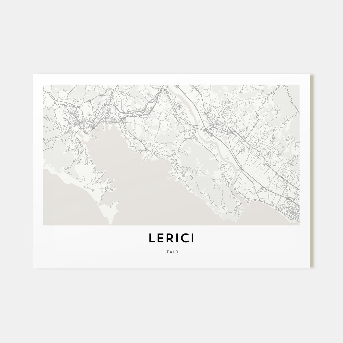 Lerici Map Landscape Poster