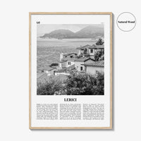 Lerici Print Black and White, Lerici Wall Art, Lerici Poster, Lerici Photo, Lerici Wall Décor, La Spezia, Italy, Italia, Liguria