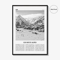Les Deux Alpes Print Black and White, Les Deux Alpes Wall Art, Les Deux Alpes Poster, Les Deux Alpes Photo, Les Deux Alpes Décor, France