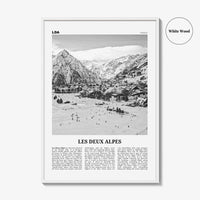 Les Deux Alpes Print Black and White, Les Deux Alpes Wall Art, Les Deux Alpes Poster, Les Deux Alpes Photo, Les Deux Alpes Décor, France