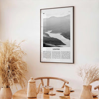 Lesotho Print Black and White, Lesotho Wall Art, Lesotho Poster, Lesotho Photo, Lesotho Wall Decor, Country Art Print, Maseru, Africa