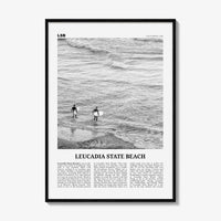 Leucadia State Beach Print Black and White, Leucadia State Beach  Wall Art, Leucadia State Beach Poster,  Leucadia State Beach Photo