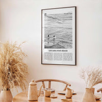 Leucadia State Beach Print Black and White, Leucadia State Beach  Wall Art, Leucadia State Beach Poster,  Leucadia State Beach Photo